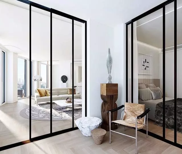 极简窄边移门，尽赏无边秋色，诗意更阑珊~