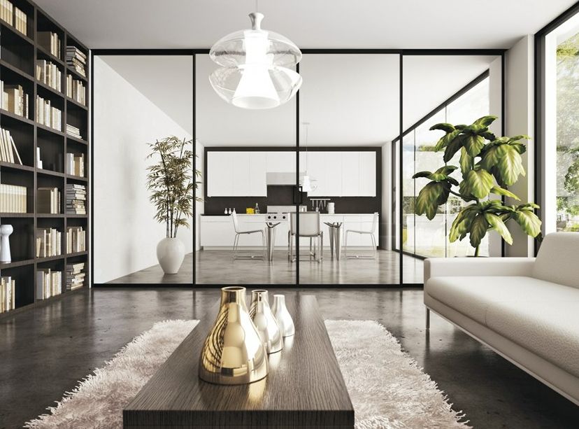 极简窄边移门，尽赏无边秋色，诗意更阑珊~