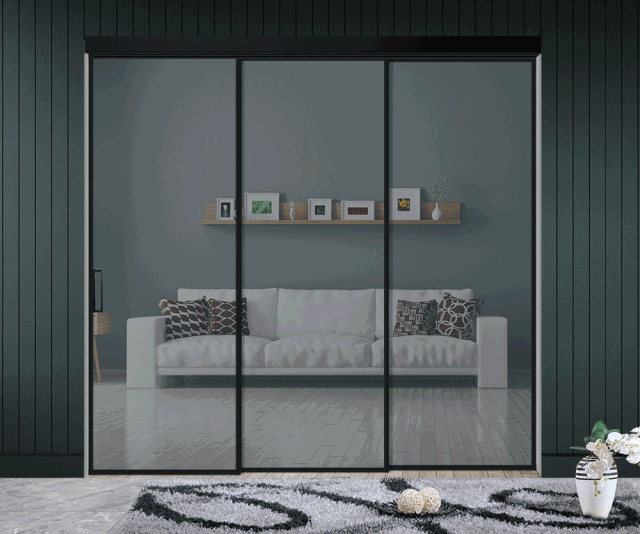 极简窄边移门，尽赏无边秋色，诗意更阑珊~