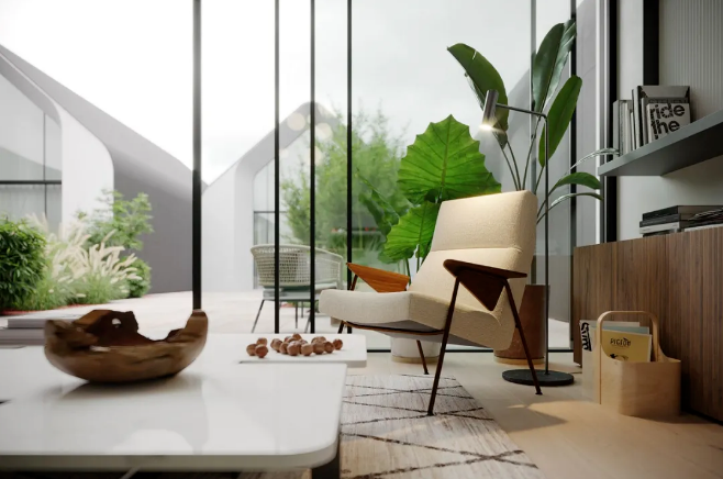 极简窄边移门，尽赏无边秋色，诗意更阑珊~