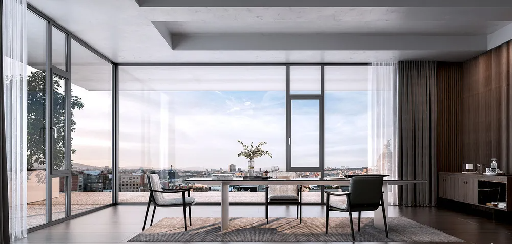 遇见初秋，一扇全景落地窗，开启大屏阳光生活！