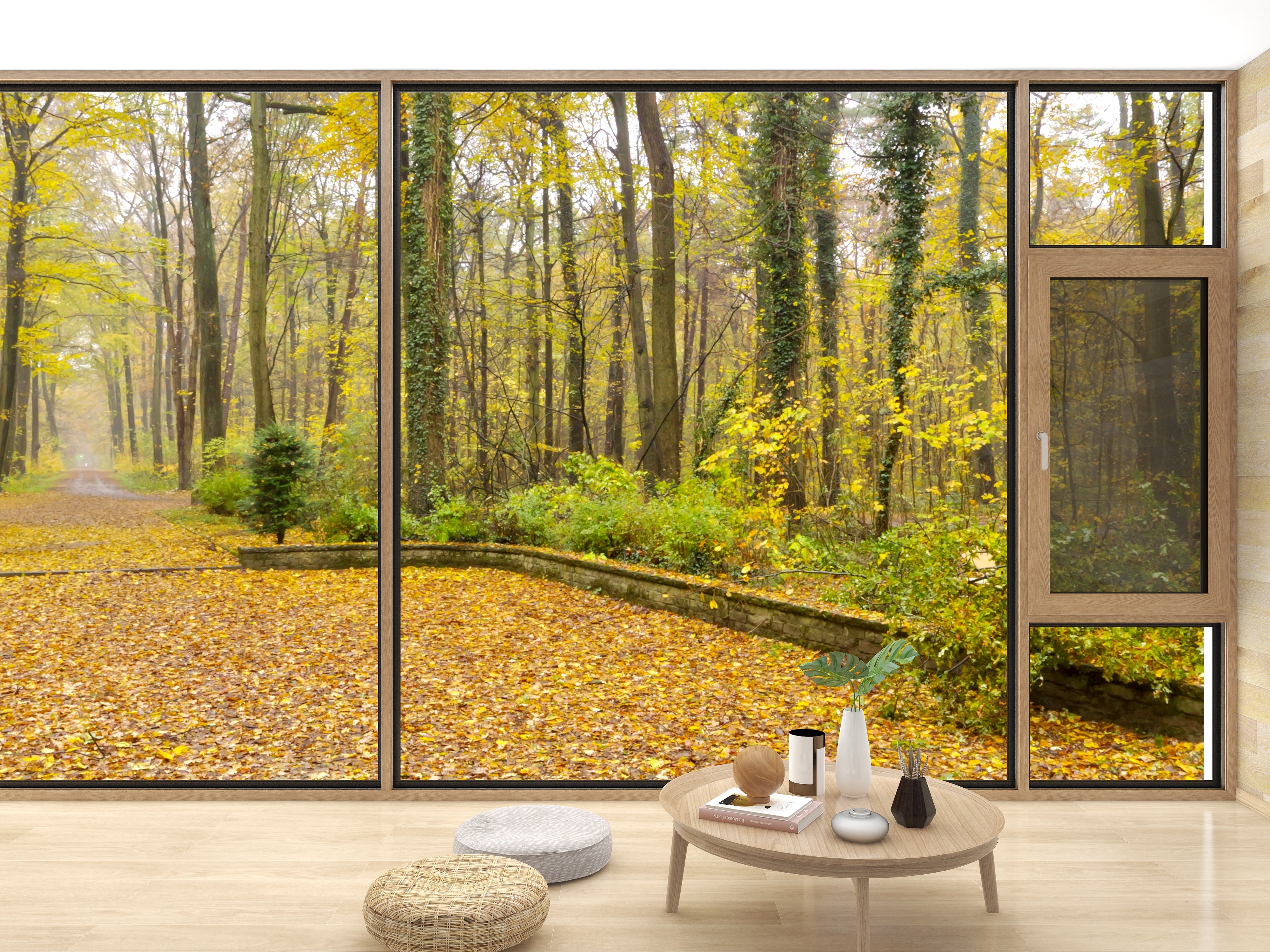 一面大玻璃落地窗，尽享秋日的色彩纷呈，每1㎡都是风景！