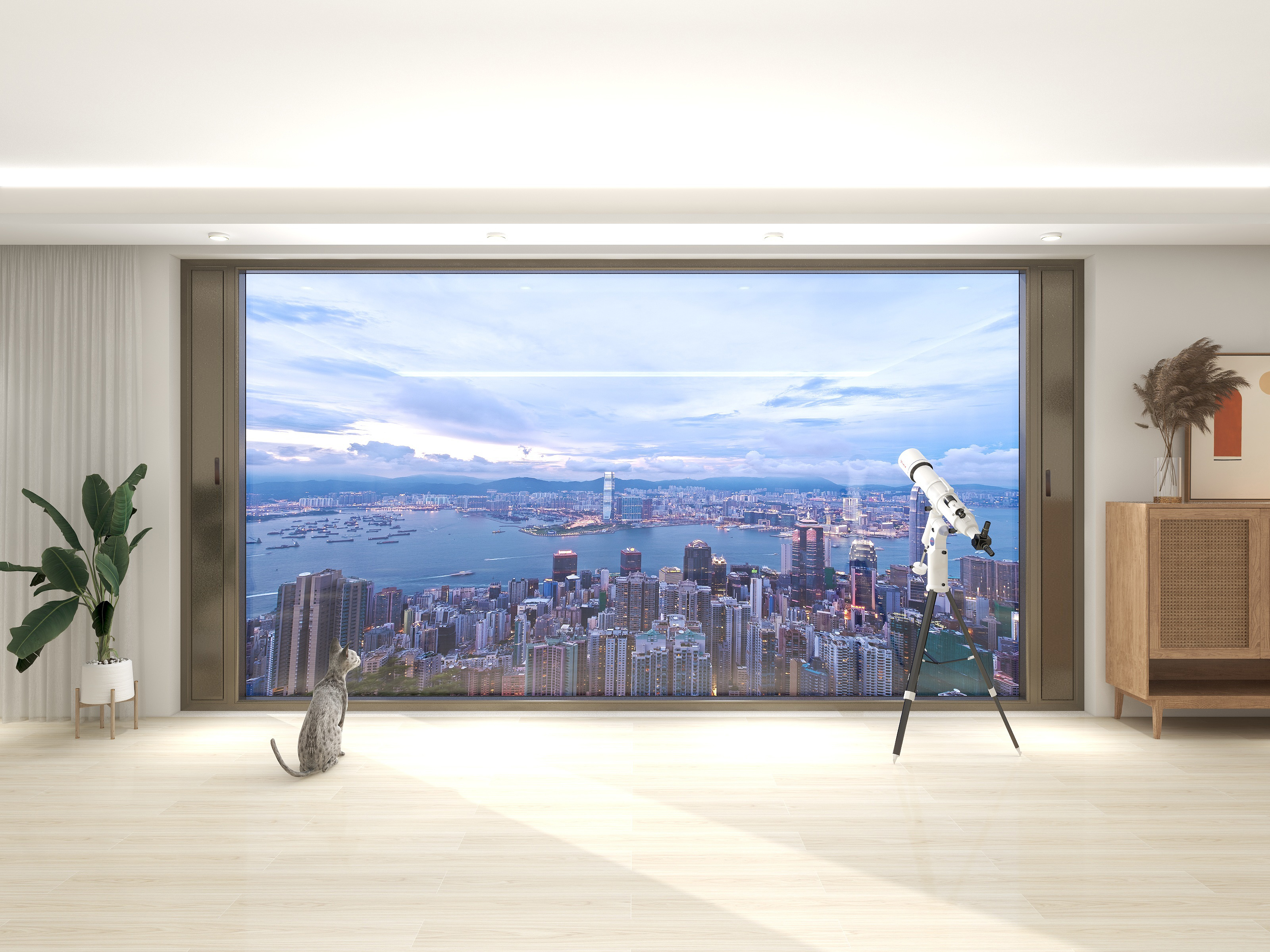 提升空间高级感的方法——极简门窗，一半艺术，一半生活！