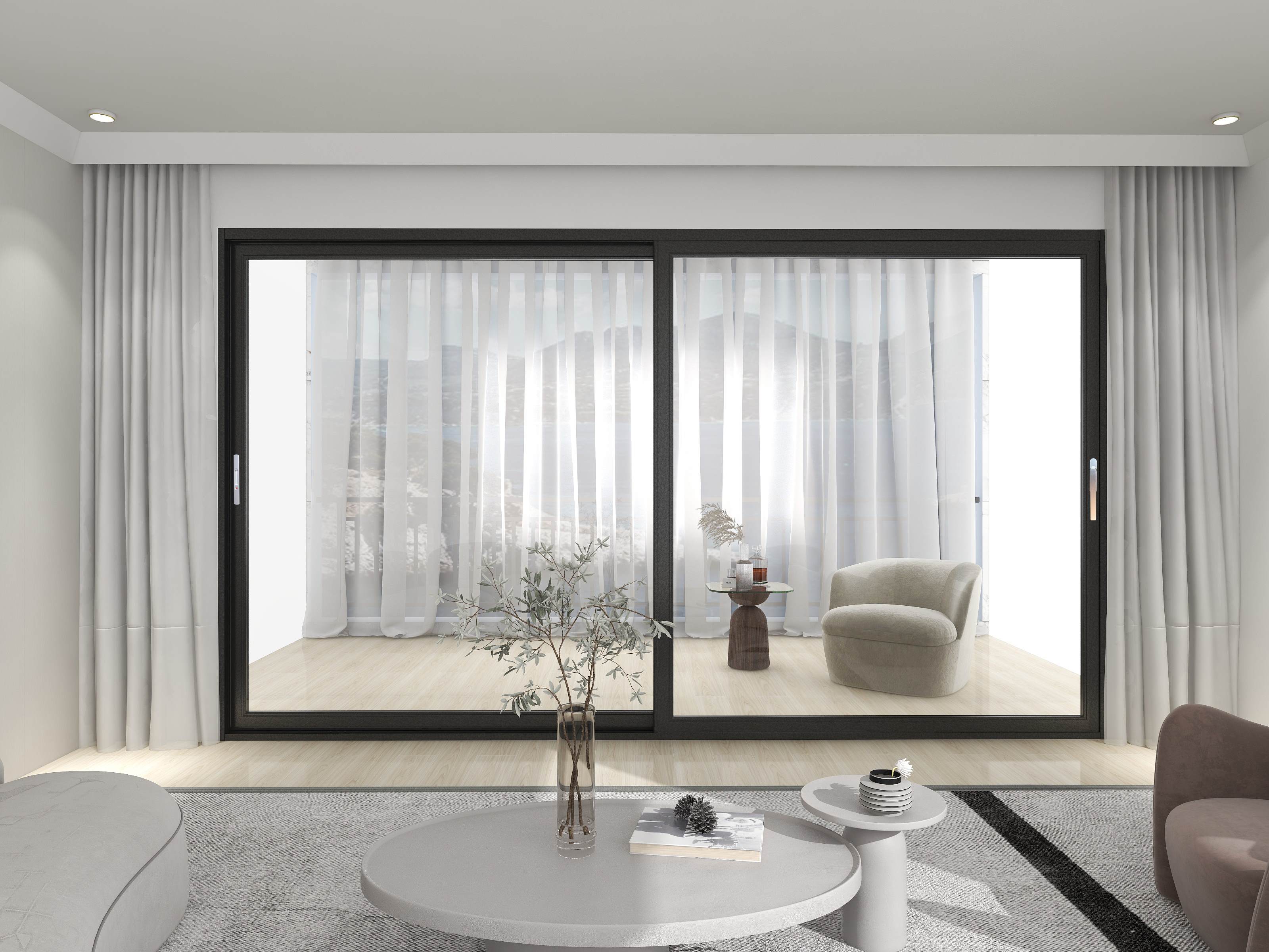 高颜值又实用,看看阳台推拉门的n种搭配选择!