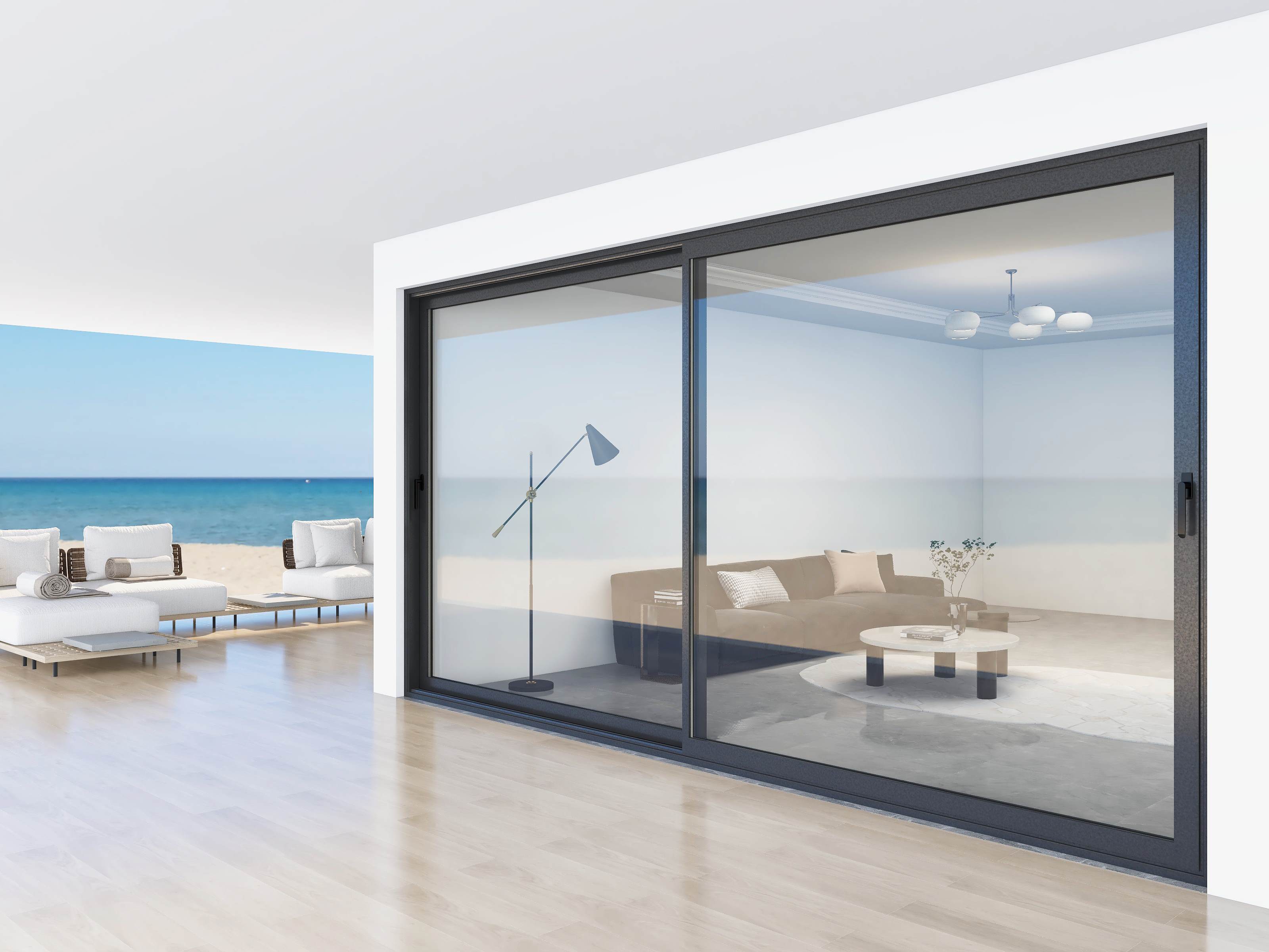 高颜值又实用,看看阳台推拉门的n种搭配选择!